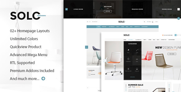 Solo - Prestashop Furniture/Interior Store Theme