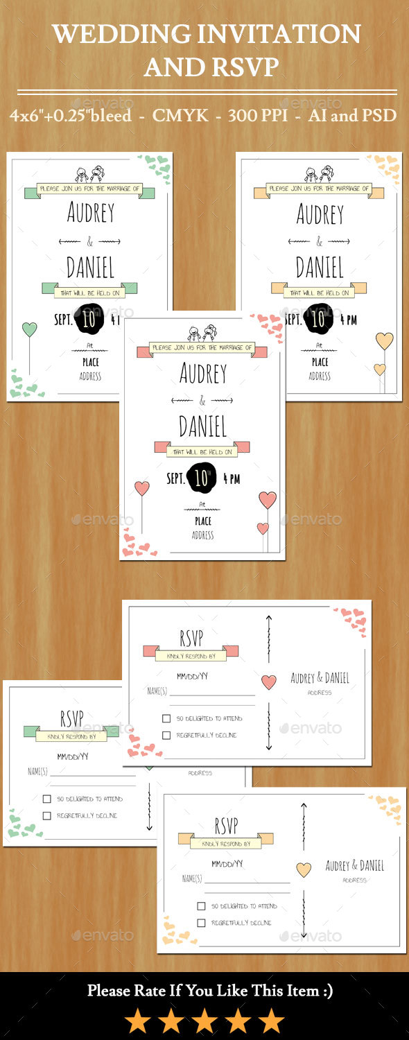 Wedding Invitation and RSVP