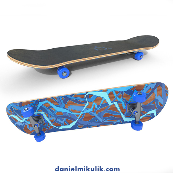 New Skate Board PBR Textures