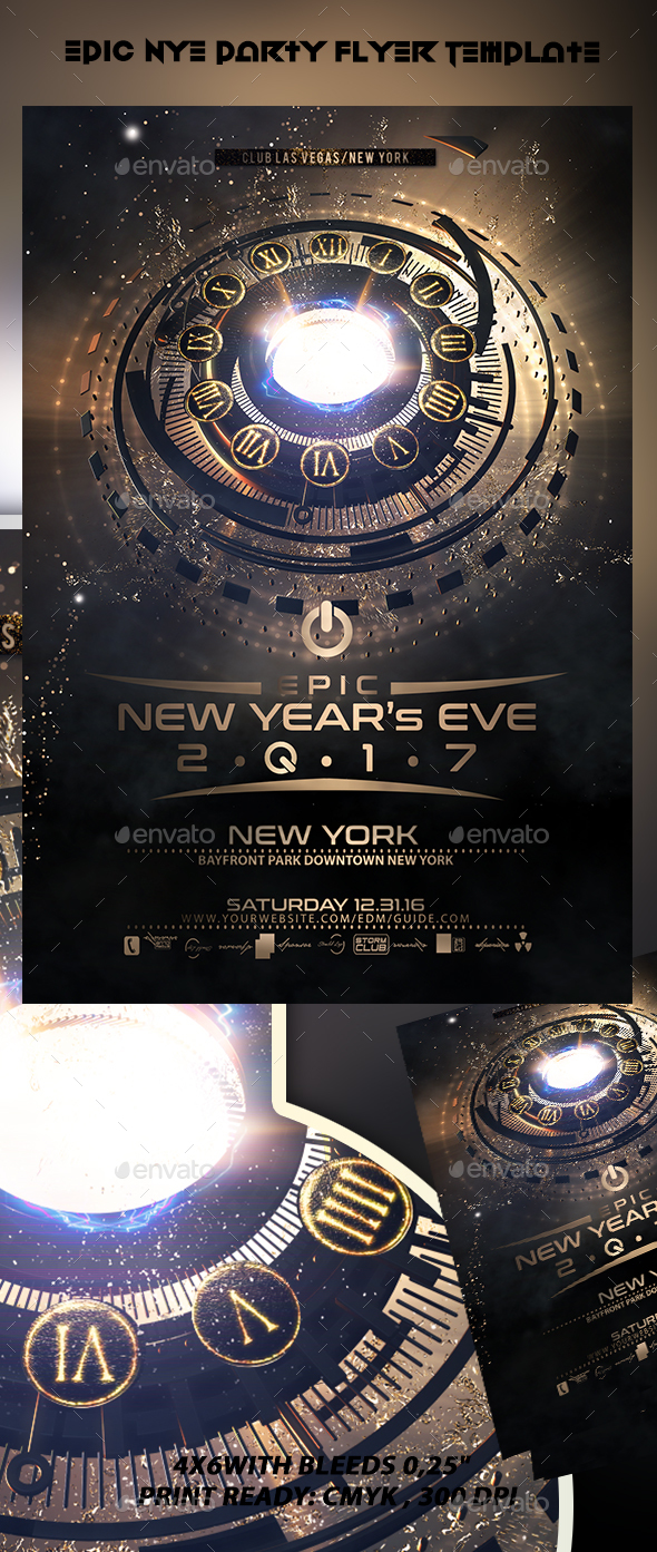 Epic New Year Flyer Template V2