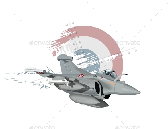 Cartoon Military Airplane