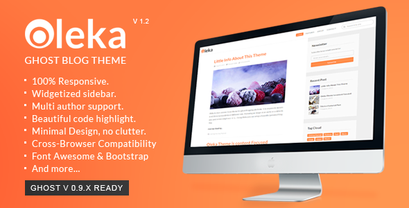 Oleka - Responsive Ghost Blog Theme
