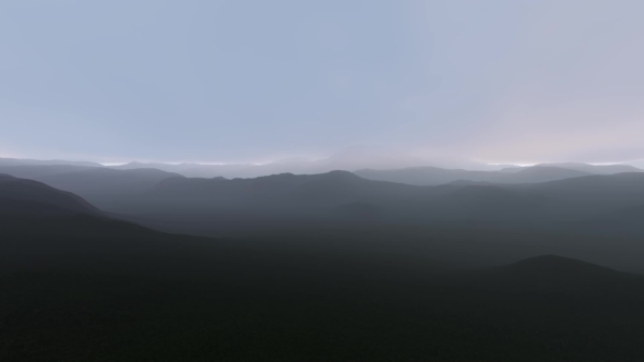 VideoHive Flying Over The Hills In Fog 17426701 VideoHive Flying Over The Hills In Fog 17426701