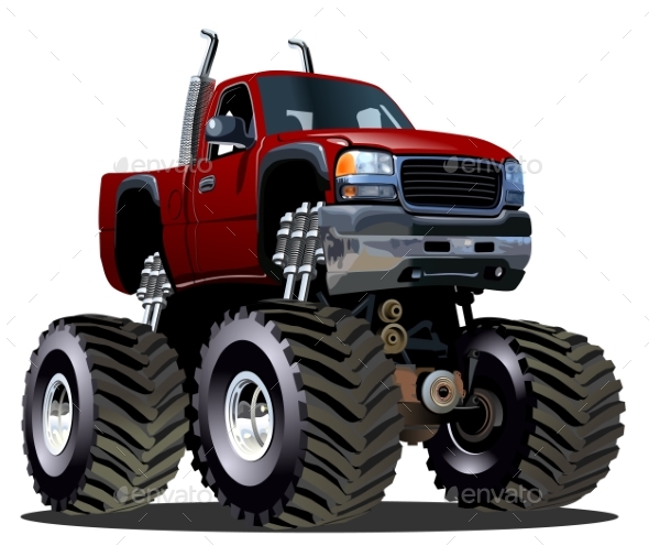 Cartoon Monster Truck