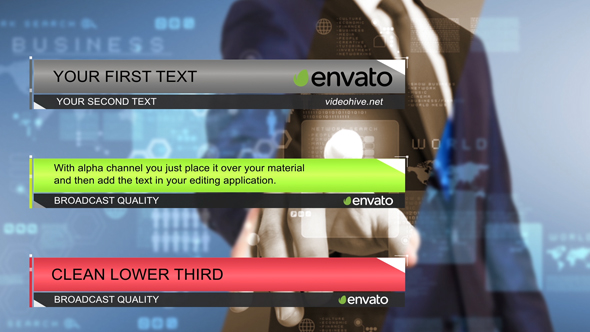 VideoHive Clean Lower Third 17442651 VideoHive Clean Lower Third 17442651