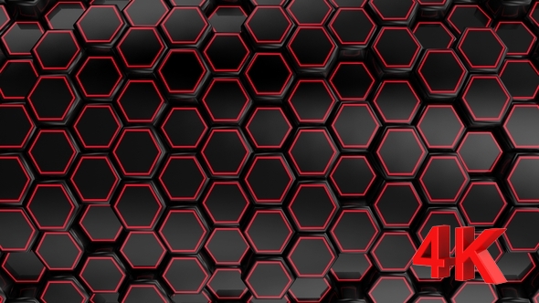 VideoHive Animated Black Honeycombs 17444044 VideoHive Animated Black Honeycombs 17444044