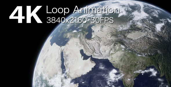VideoHive Planet Earth Loop Animation 2 17445261 VideoHive Planet Earth Loop Animation 2 17445261