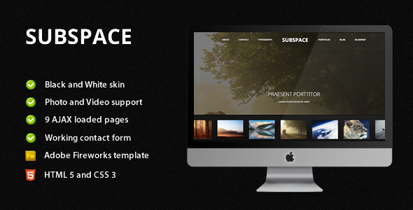 Subspace - Portfolio HTML5 Template