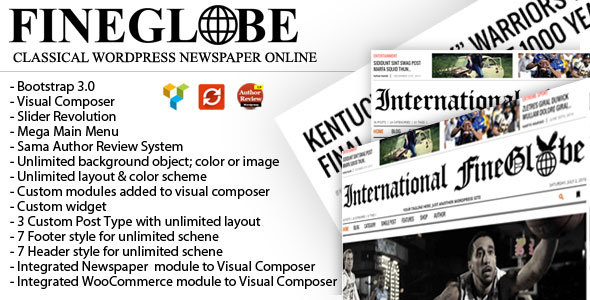 Fineglobe - Classic Newspaper Theme