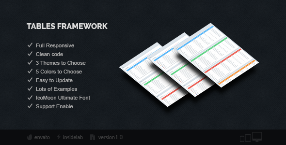 Tables Framework