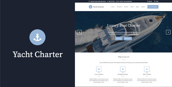 Themeforest Yacht Charter - HTML Template 17453814