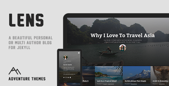 Themeforest Lens - Personal or Multi Author Jekyll Blog 17457429