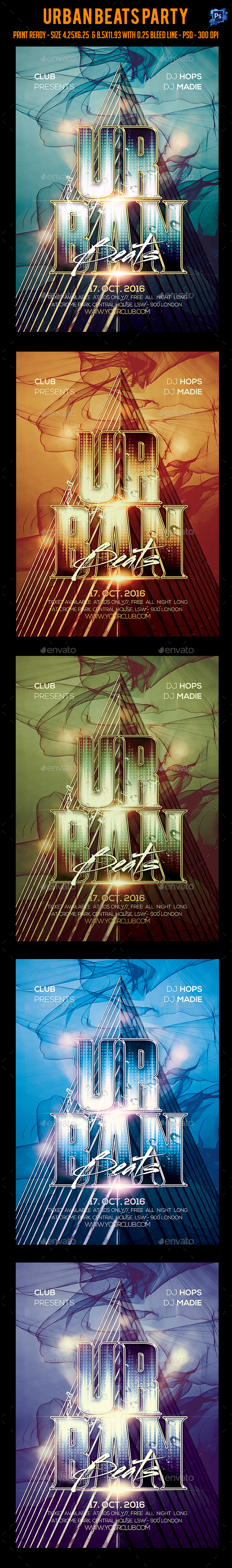 Urban Beats Party Flyer