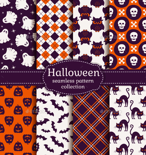 Halloween Seamless Patterns