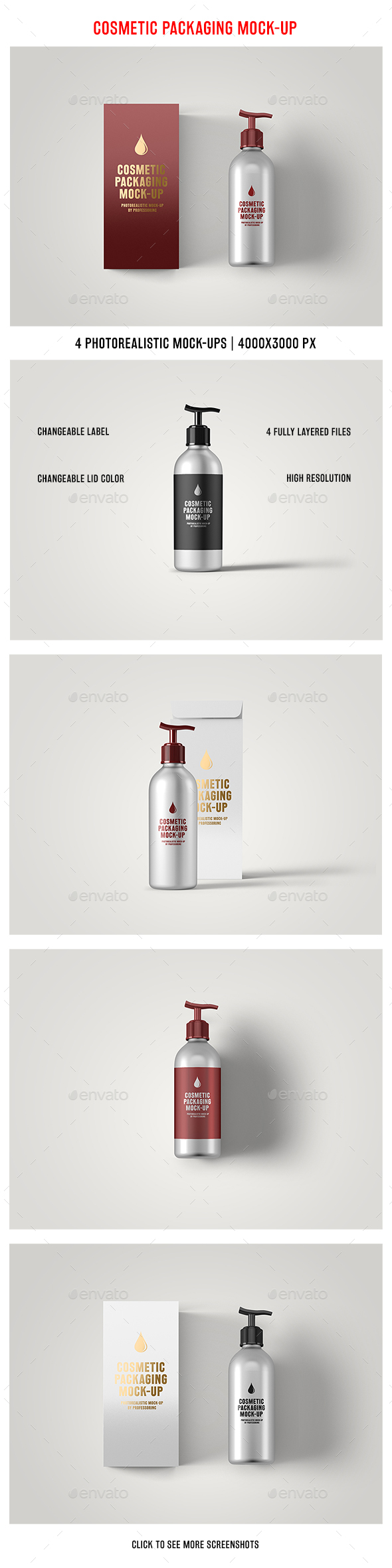 Cosmetic Packaging Mock-Up