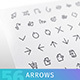 Arrow Line Icons Set