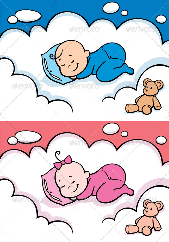 Sleeping Baby | GraphicRiver
