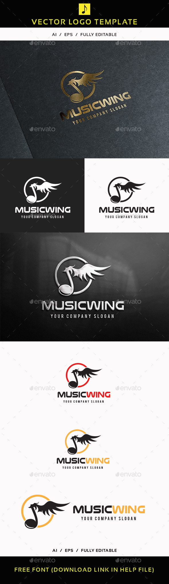 Music Wing Logo
