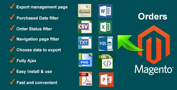 Orders Export Management for Magento