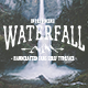 Waterfall. Handcrafted Font