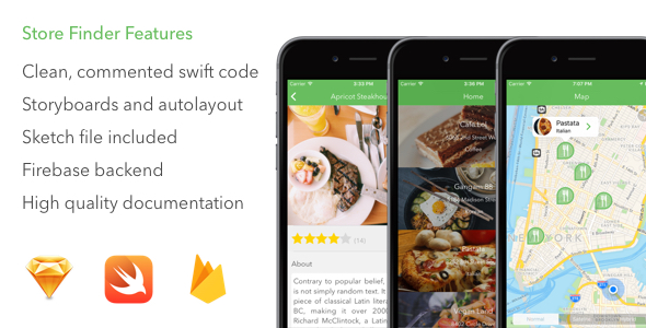 Store Finder - Find stores around you - Swift / Xcode / IOS9 / Firebase