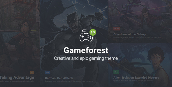 Gameforest - Responsive Gaming HTML Theme