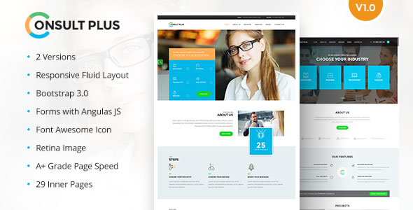 Themeforest Consult Plus - Corporate Business HTML5 Template 17537796