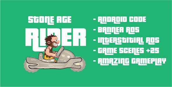 Stone Age Rider - iOS Game Template with Admob