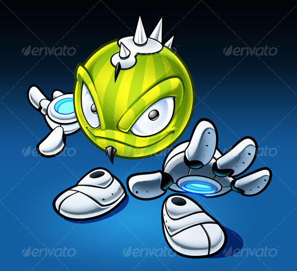 Melon Character Illustration