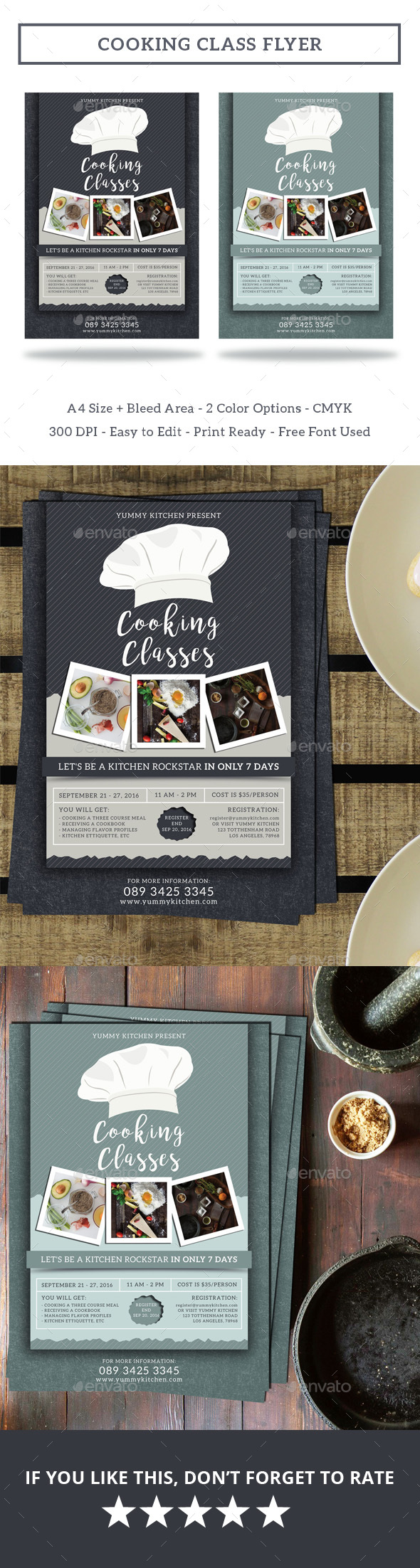 Cooking Class Flyer