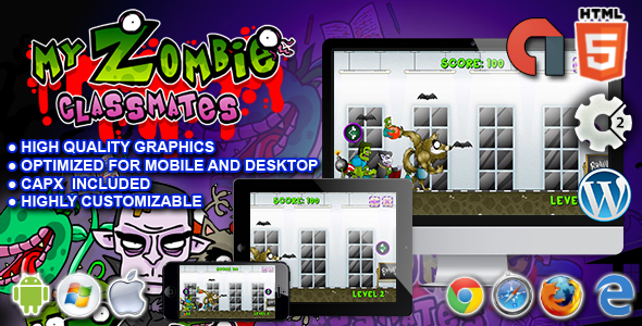 My Zombie Classmates - HTML5 Construct Game