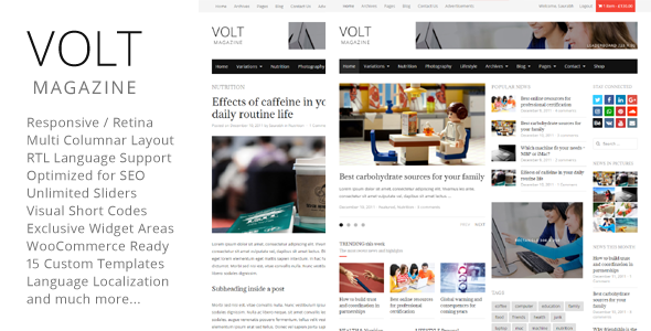 Volt - Magazine / Editorial WordPress Theme