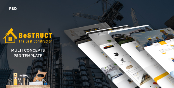 Themeforest BeStruct - Multiconcept Construction PSD Template 17587134
