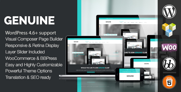 Genuine - Creative Responsive WordPress Theme