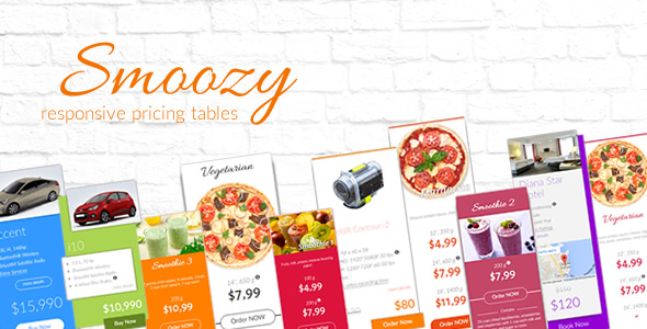 Smoozy - Responsive Pricing Tables