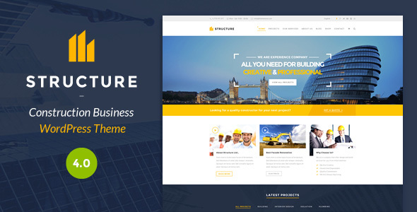Structure - Construction WordPress Theme