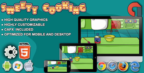 Sweety Cooking:Chocolate Cake-HTML5 Construct Game