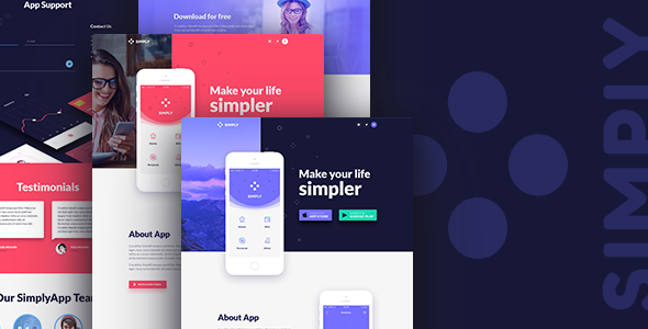 Simply - Onepage App Template