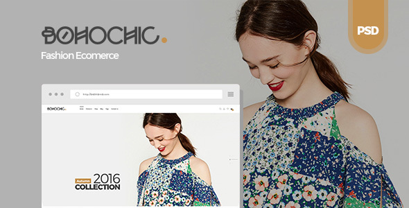Bohochic - Ecommerce PSD Template