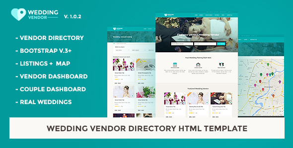 Vendor Directory HTML Template | Wedding Vendor