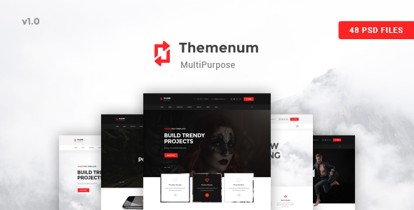 Themenum - A stunning and Creative Multipurpose PSD Template
