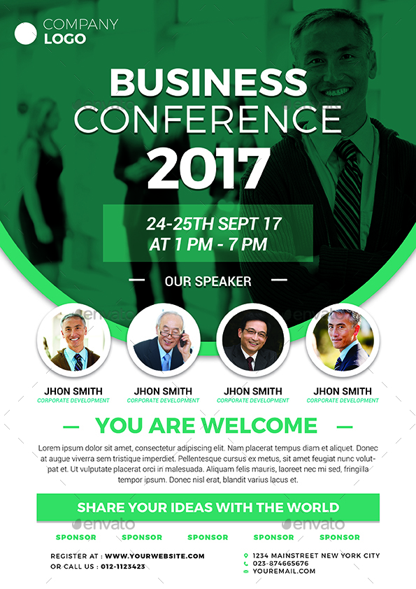 conference flyer by vynetta graphicriver conference flyers