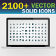 2100+ Solid icons collection