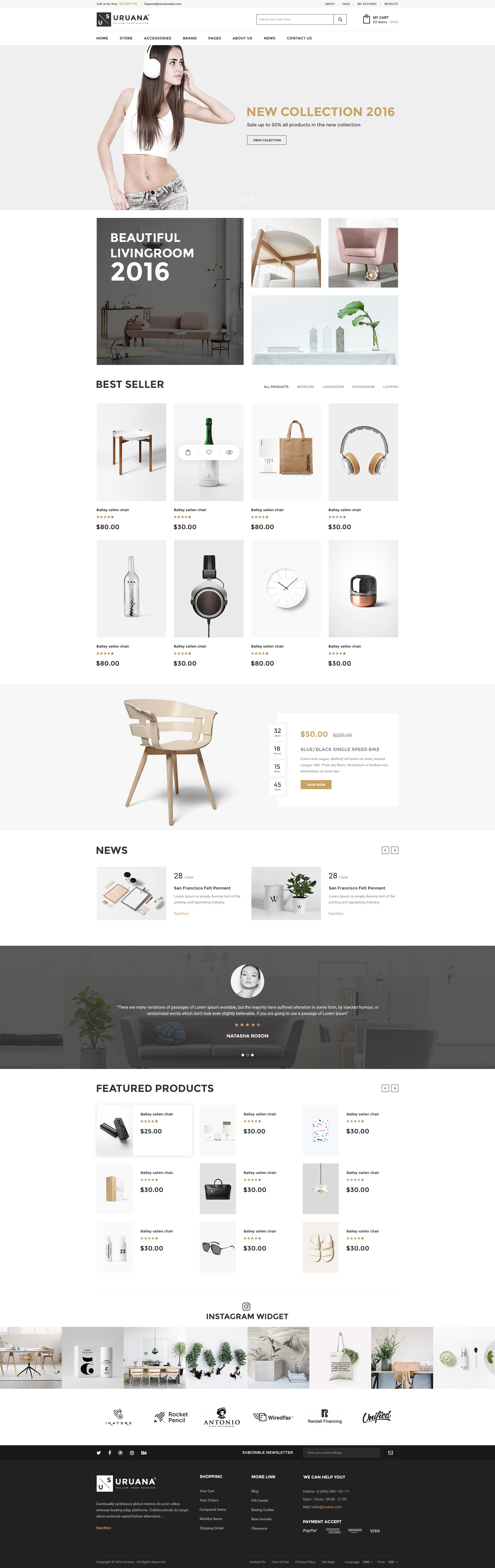 Uruana – Multi Concept eCommerce PSD Template by EngoCreative | ThemeForest