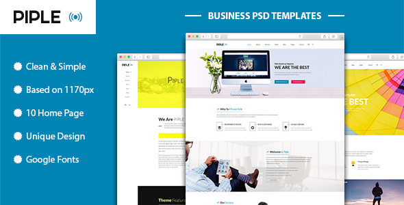 Piple-wifi - Business and multipurpose PSD Template