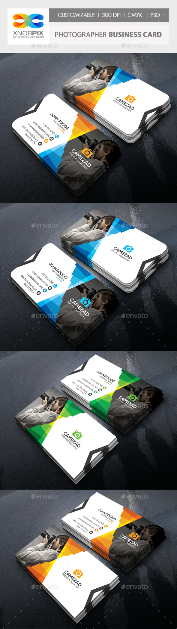 Graphicriver Photographer Business Card 17745194
