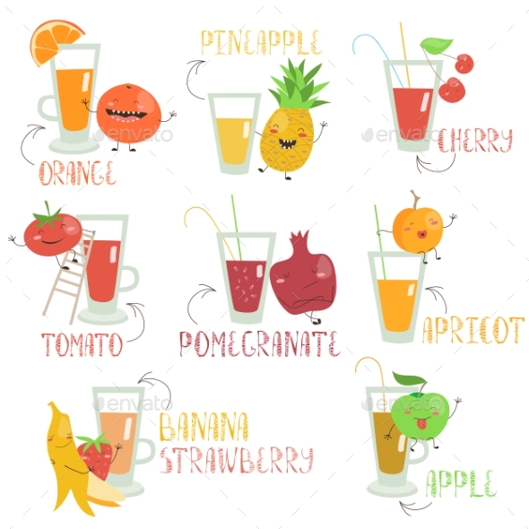 Fruits Juices Set