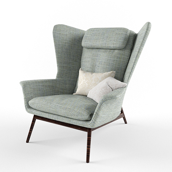 Download Boconcept Hamilton Armchair 3D Model - 3DOcean Item for Sale