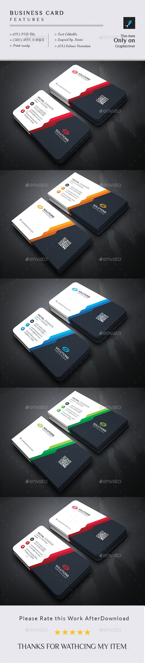 Graphicriver Soft Corporate Business Card 17773118