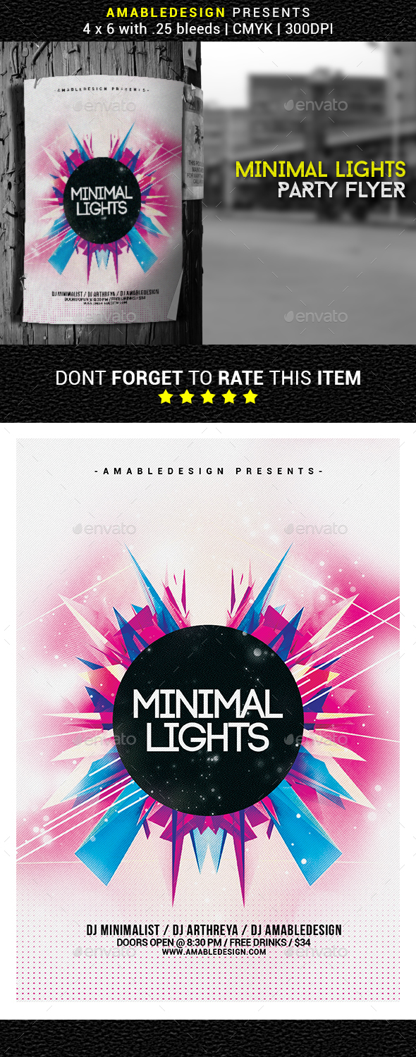 Graphicriver Minimal Lights Flyer/Poster 17773603